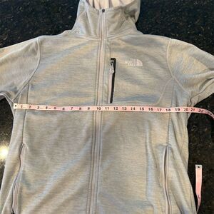 The North Face Men's Full-Zip Hoodie Light Grey Size L
